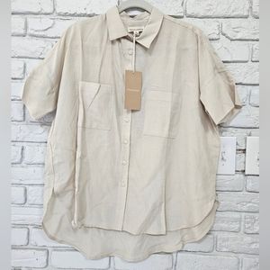 Tradlands L Short Sleeve Box Top NWT